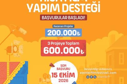 7. Esenler Film Festivali kapsamında ’Kısa Film Yapım Desteği’ başvuruları başladı