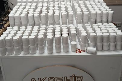 Akşehir’de uyuşturucu operasyonu: 38 bin hap ele geçirildi