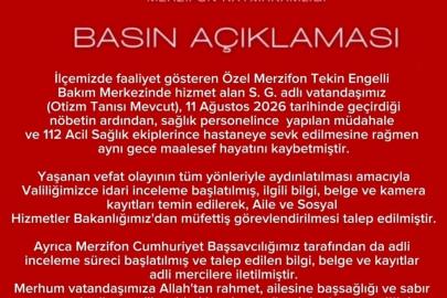 Amasya’da özel bakımevinde rahatsızlanan otizmli vatandaşın ölümüne inceleme