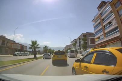 Ani şerit değiştirem taksi kazaya neden oluyordu