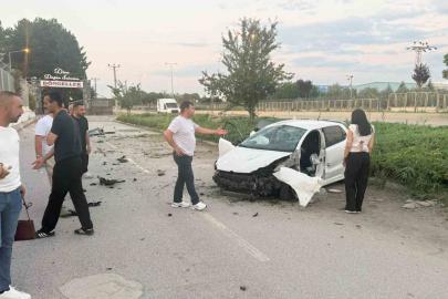 Ankara’da kontrolden çıkan otomobil takla attı: 2 yaralı
