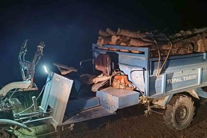 Antakya’da ormanda usulsüz kesim yapan şahıslar yakalandı