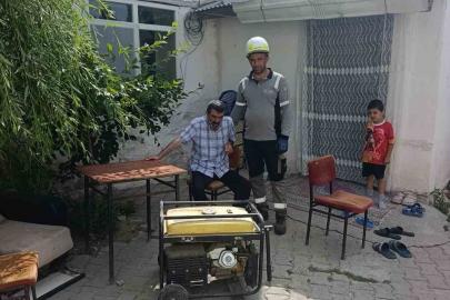 Aras EDAŞ’tan planlı bakım sürecinde hastaya mobil jeneratör desteği