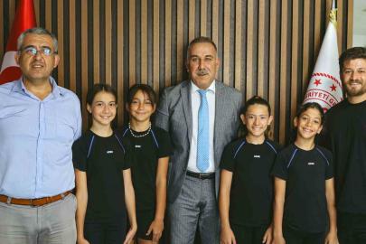 Aydın Gençlik ve Spor İl Müdürü Yığmatepe başarılı sporcuları ağırladı