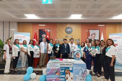 Aydın Şehir Hastanesi’nde anne sütünün önemine dikkat çekildi