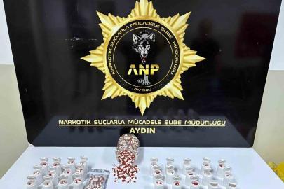 Aydın’da uyuşturucu operasyonu: 2 bin 456 sentetik ecza ele geçirildi
