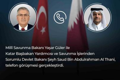 Bakan Güler, Katarlı mevkidaşı Al Thani ile görüştü