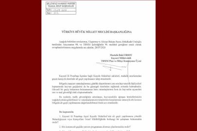 Baki Ersoy, Kayaltı Mahallesi’nin alt geçit talebini TBMM gündemine taşıdı