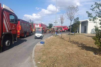 Bakırköy’de hastane bahçesinde korkutan yangın