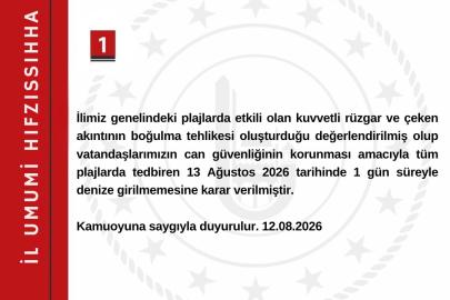 Bartın’da denize girmek yasaklandı