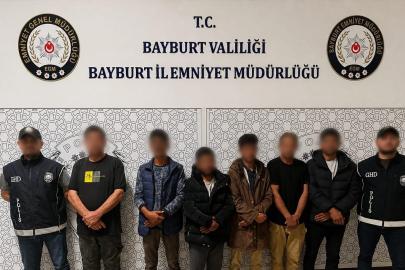 Bayburt’ta 6 düzensiz göçmen yakalandı
