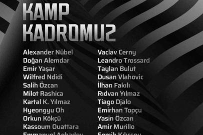 Beşiktaş’ın Corendon Alanyaspor maçı için kamp kadrosu belli oldu