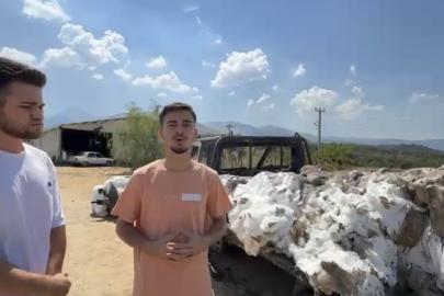 Bir yıllık emekleri 15 dakikada küle döndü