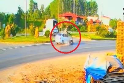 Bisikletli genç kızın öldüğü kaza kamerada