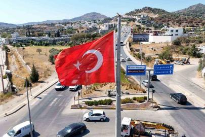 Bodrum’da bayrak direkleri bakımdan geçirildi