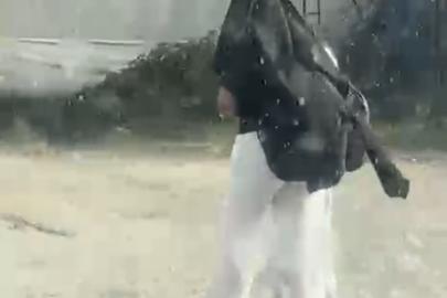 Bolu’da bunaltıcı sıcakta yağmur sürprizi