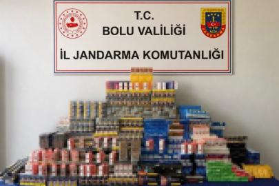 Bolu’da kaçakçılara ağır darbe: 1 milyon 150 bin liralık kaçak ürün ele geçirildi