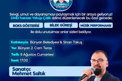 Bünyan’da hasta çocuk için dayanışma gecesi düzenlenecek