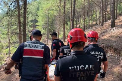 Burdur’da kayalıklardan düşen vatandaş ekiplerin müdahalesiyle kurtarıldı