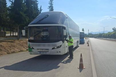 Burdur’da şehirlerarası yolcu otobüslerine sıkı denetim