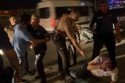 Bursa’da alkollü şahsın "Futbolcu" performansı: Kimse dokunmadı, kendini yere bıraktı