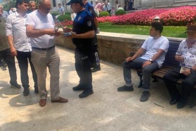 Bursa’da polisten vatandaşlara güvenlik bilgilendirmesi