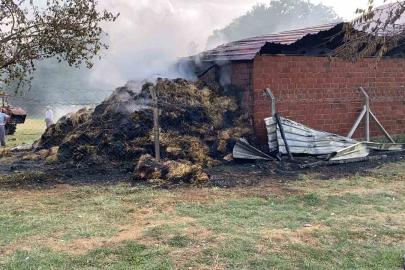 Bursa’da samanlık alevlere teslim oldu