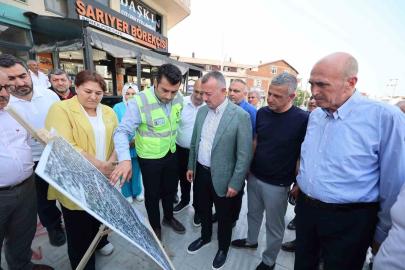 Büyükakın Çayırova’da projeleri yerinde inceledi, esnafla buluştu