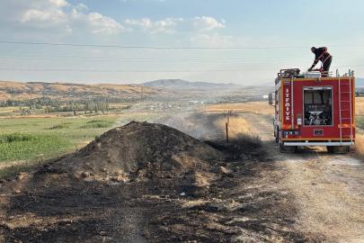Çankırı’da çıkan arazi yangını söndürüldü