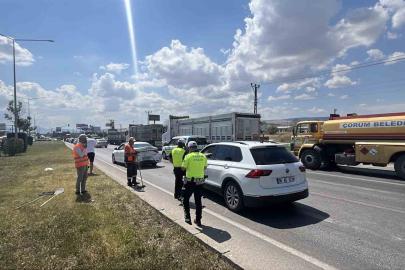 Çorum’da cip otomobile çarptı: 5 yaralı