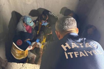 Defne’de asansör boşluğuna düşen işçi yaralandı