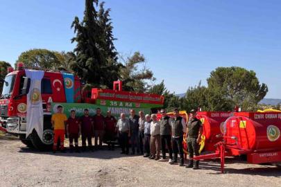 Demirci’de orman yangınlarına karşı 3 tonluk güç