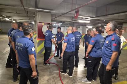 Denizli Büyükşehir İtfaiyesi AVM’lerde yangın güvenliği için sahada