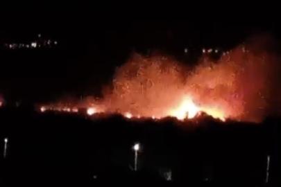 Denizli’de ovalık alanda yangın paniği