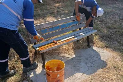 Didim’de park ve ortak kullanım alanlarında bakım seferberliği