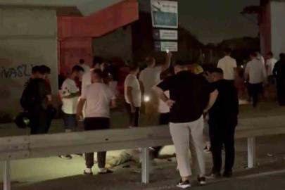 Direksiyon hakimiyetini kaybeden motosiklet sürücüsü bariyere çarparak ağır yaralandı