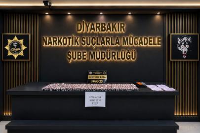 Diyarbakır’da 2 bin 776 adet sentetik ecza maddesi ele geçirildi: 1 tutuklama