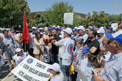 Doruk Madencilik işçilerinden Ankara Garı’na yürüyüş