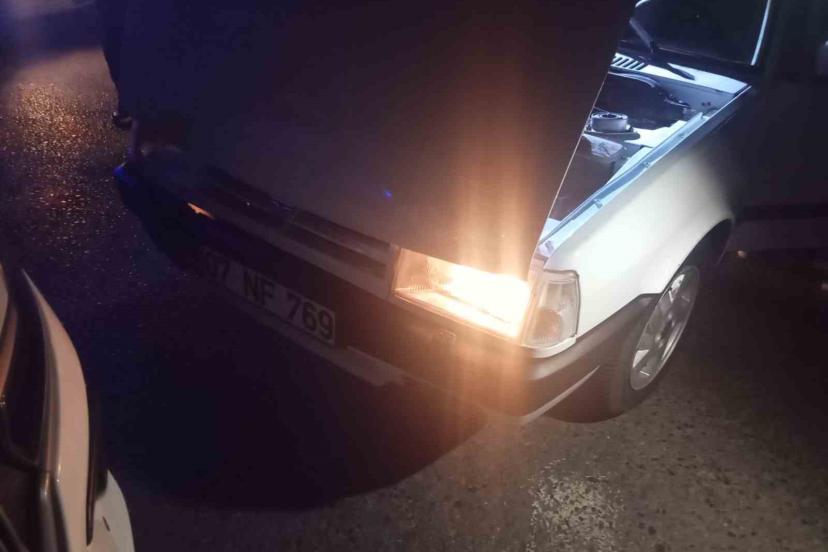 Drift atıp polisten kaçan alkollü sürücüye hararet engeli