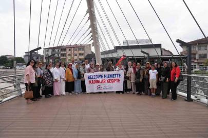 Düzce Belediyesi hizmette, kadınlar keşifte