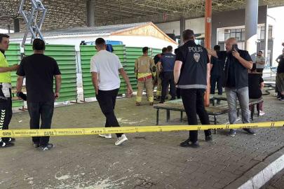 Edirne Otogarı’nda tinerli boya yangını: 2 işçi yaralandı