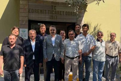 Edremit Kaymakamı Ahmet Odabaş’tan Edremit Ticaret Odası’na veda ziyareti