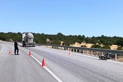 Emet’te beton mikseri motosiklete çarptı: 1 ölü, 1 ağır yaralı