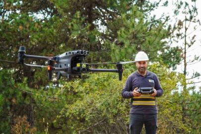 Enerjisa Dağıtım Şirketleri drone teknolojisiyle ormanlık alanlardaki şebekesini izliyor