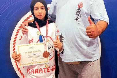Erzincanlı sporcu Albayrak Türkiye üçüncüsü oldu