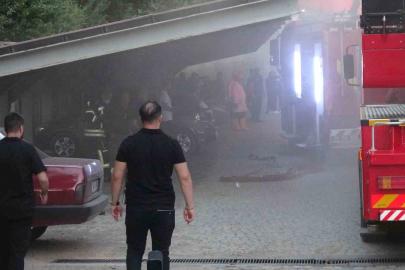 Erzurum Adliyesi’nde yangın: 2 kişi dumandan etkilendi