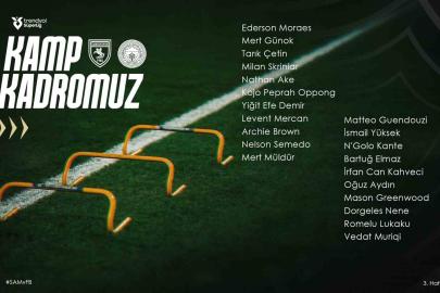Fenerbahçe’nin Samsunspor maçı kamp kadrosu açıklandı