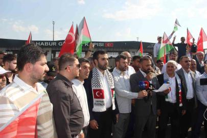 Filistin Konvoyu’nun Irak sınırında bekletilmesine tepki