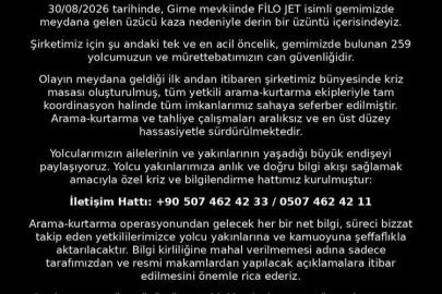 Filo Denizcilik’ten Girne açıklarındaki kaza sonrası açıklama: Yolcu yakınları için kriz ve bilgilendirme hattı kuruldu