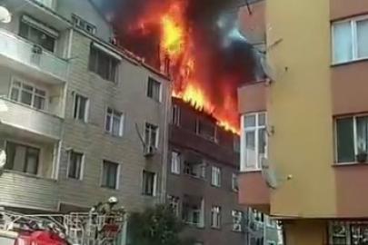 Gaziosmanpaşa Şemsipaşa Mahallesi’nde 4 katlı binanın çatısında yangın çıktı. Alevler yan binaya da sıçradı. Olay yerine çok sayıda itfaiye ekibi sevk edildi. Ekiplerin yangına müdahalesi sürüyor.